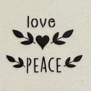 Love and Peace Bohemian Stencil 12x12 - 1 Sheet DIY Dreamcatcher Wall Art Craft